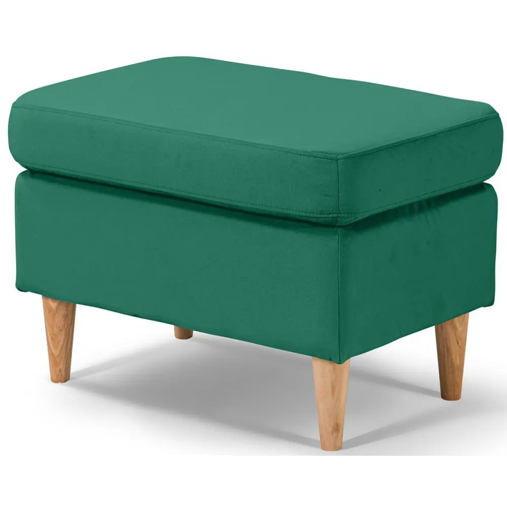 Пуф на ножках велюр Salotti Нильс Velutto 33 зеленый 60x43.5 см STLM-2209161