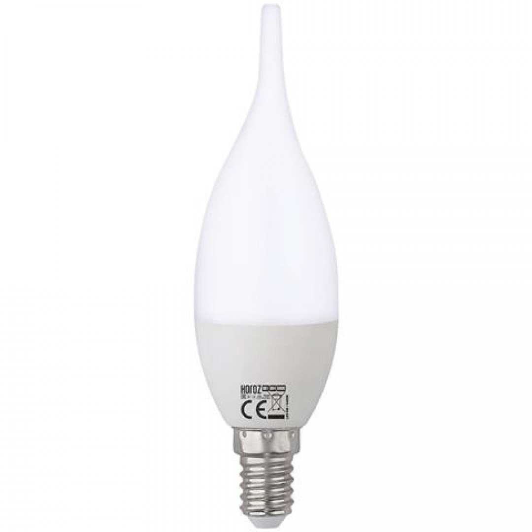 90280327 Лампа светодиодная E14 175-265 В 4 Вт свеча на ветру матовая 250 Лм нейтральный белый свет STLM-0165973 HOROZ ELECTRIC