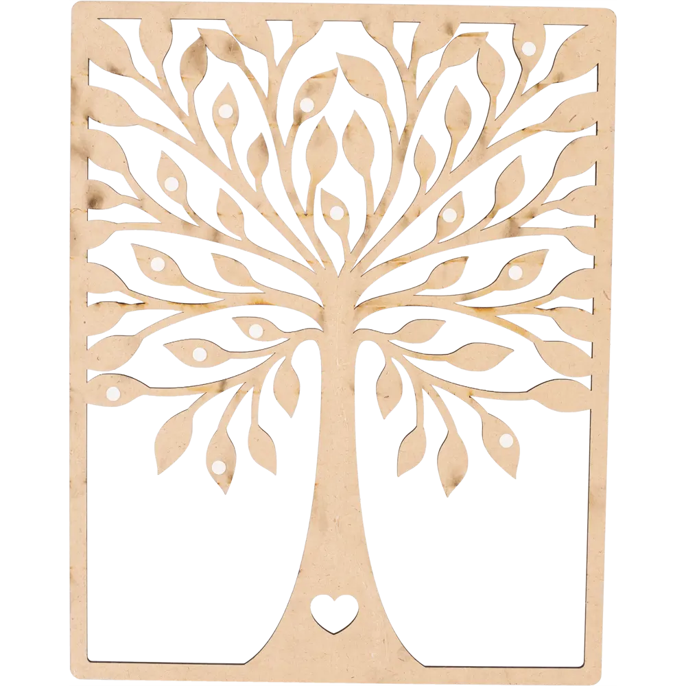 Панно декоративное деревянное сердце 45x55см цвет черный Santreyd STLM-2176945 - Вид №2