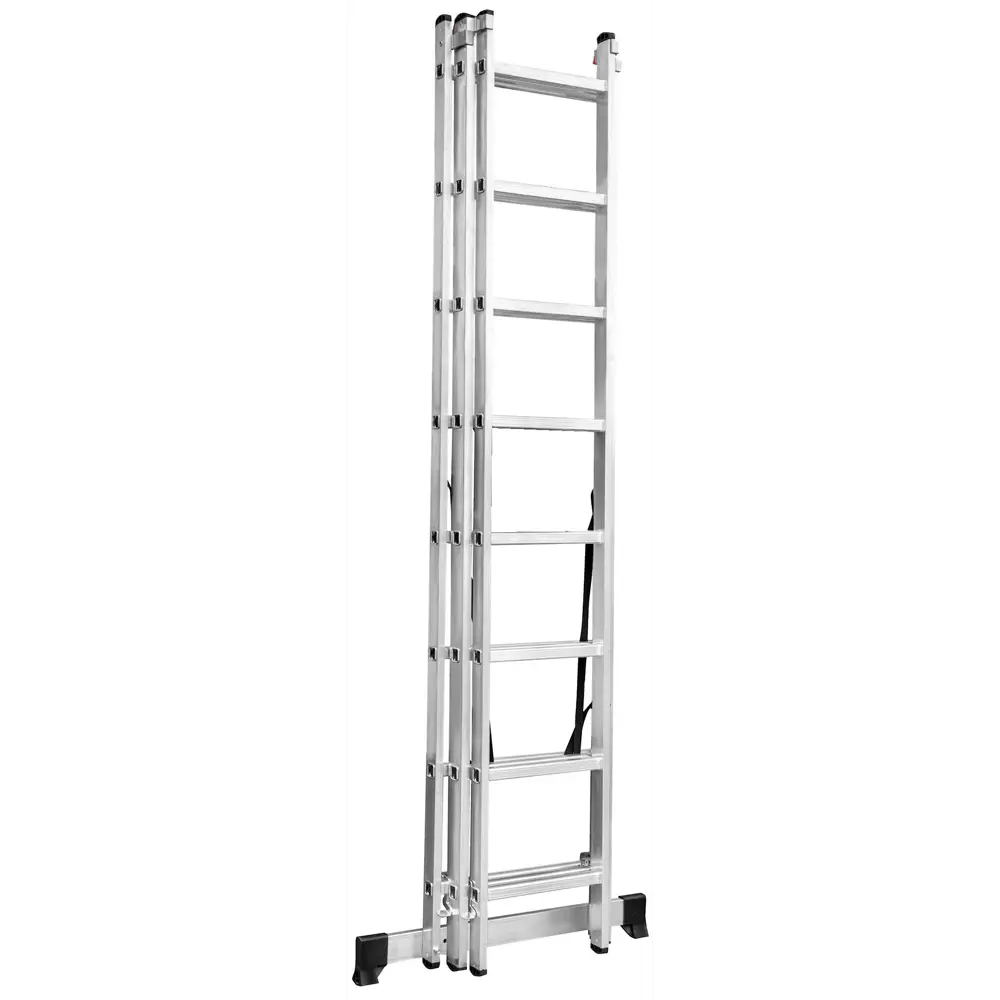 Лестница раскладная выдвижная 3-секционная Standers до 5.91м 8 ступеней STLM-2066191 - Вид №2