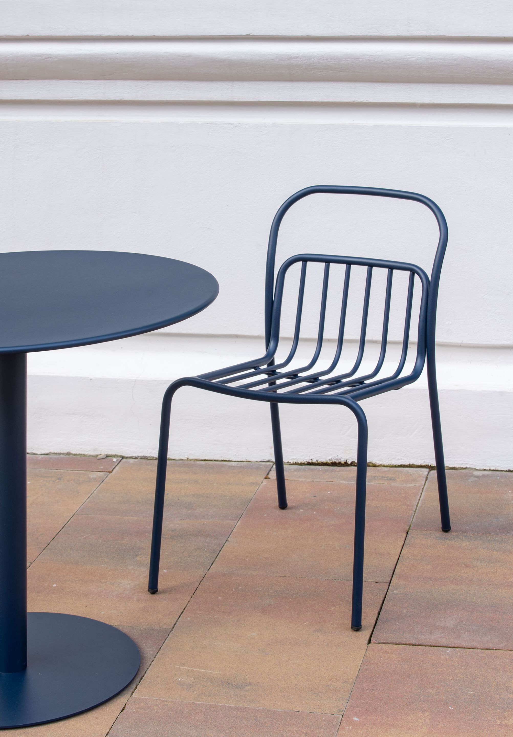 Стальной штабелируемый садовый стул с порошковым покрытием iSimar Cestat ARCH-00086010 - Вид №4