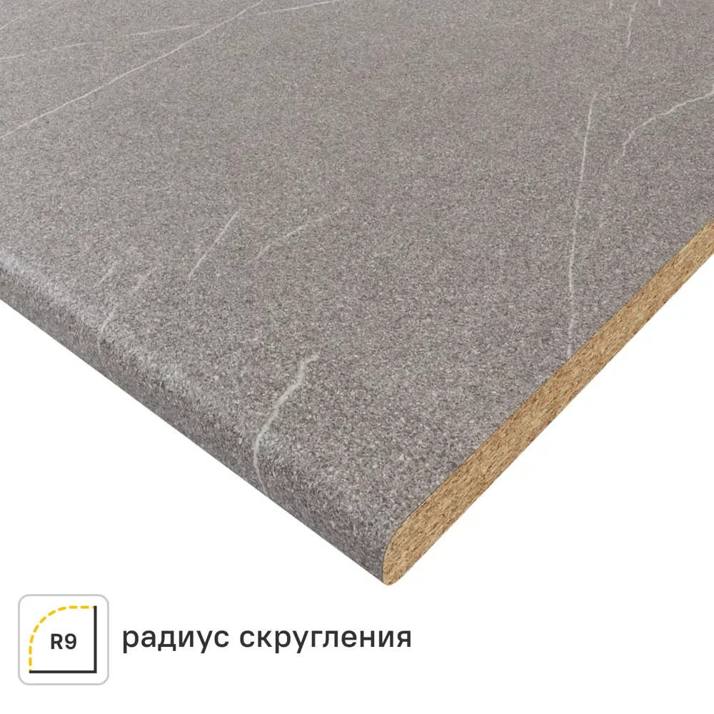 Столешница KONSENSA Гранит серый 60x240x2.5 см ДСП цвет серый ДСП Постформинг STLM-2149457