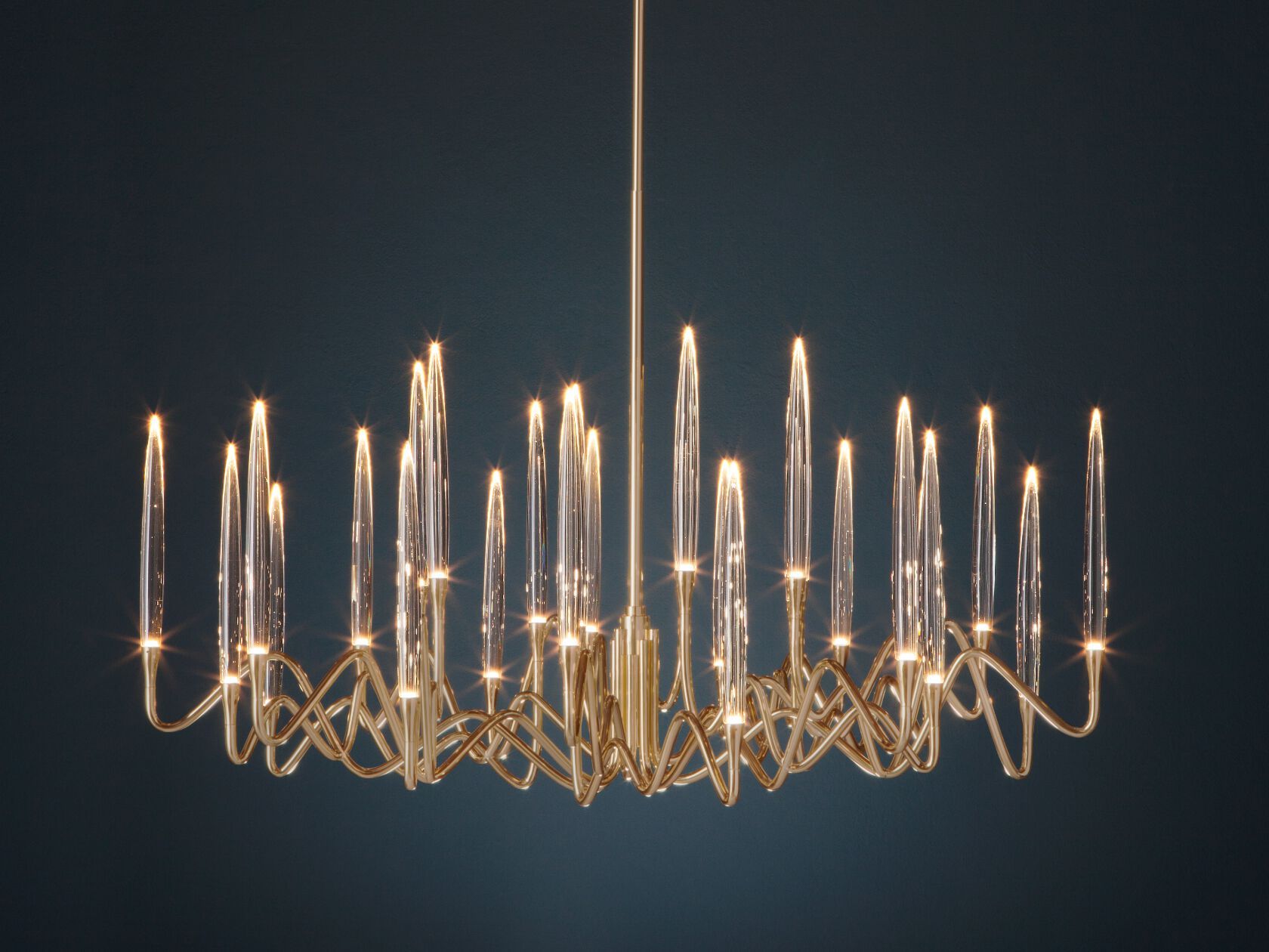 Латунная светодиодная люстра Il Pezzo Mancante кусок 3 ARCH-00036249 - Вид №4