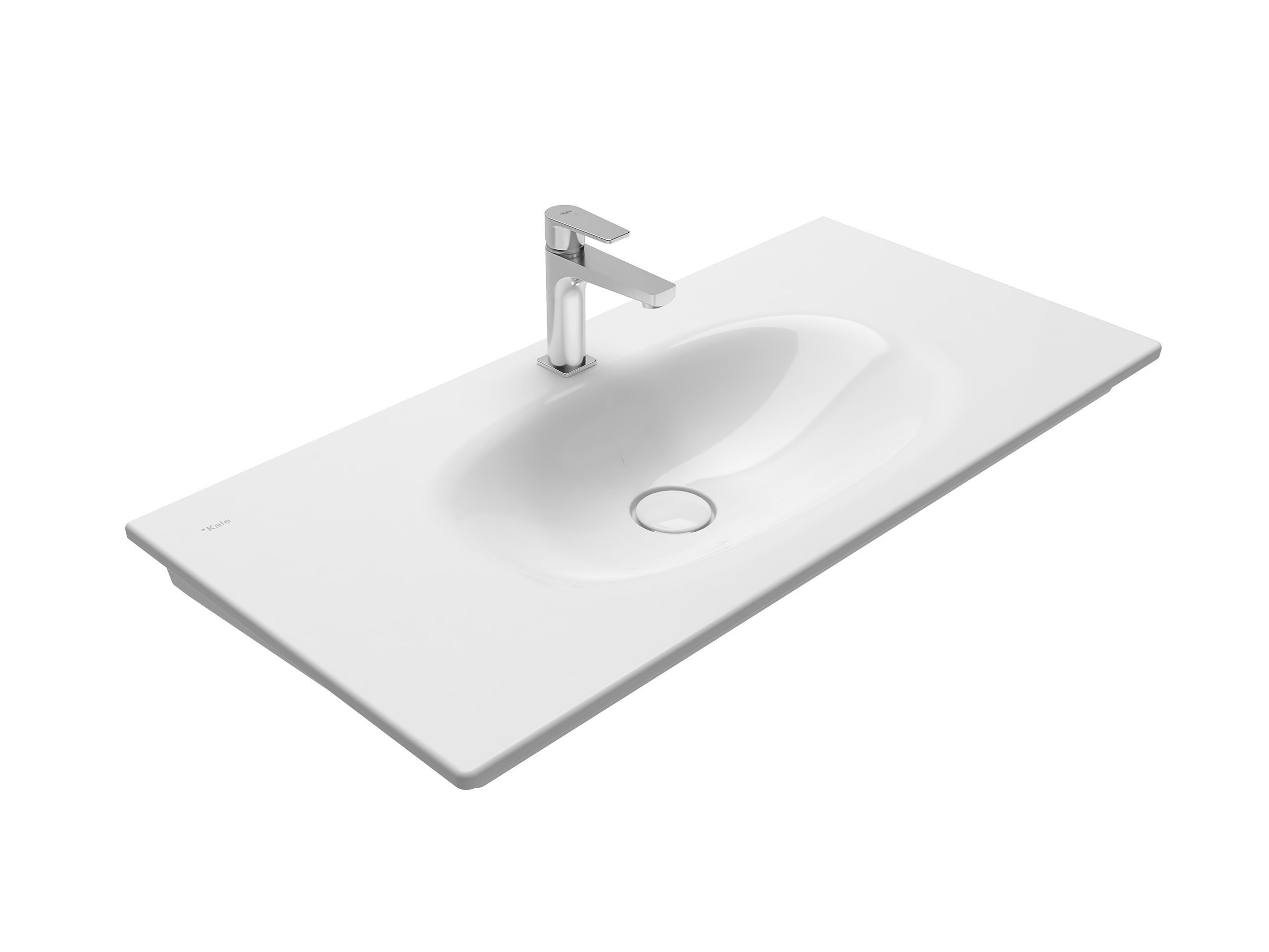 Прямоугольная встраиваемая раковина Fireclay Kaleseramik сантехника ARCH-00142014