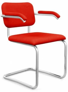 KNOLL Кресло консольное, обитое тканью, с подлокотниками Cesca™