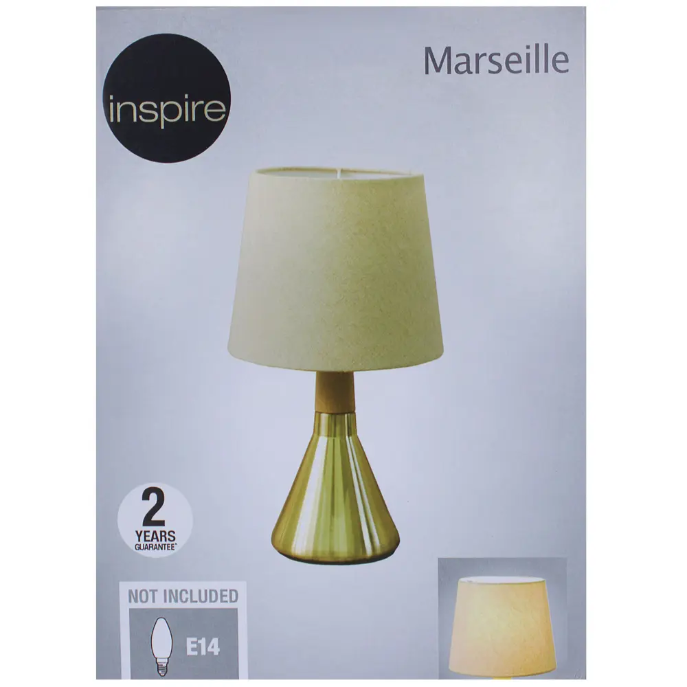Настольная лампа Marseille база 1xE14x40 Вт, металл, цвет латунь INSPIRE STLM-2044465 - Вид №3