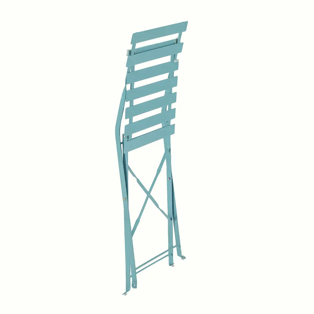 Стул Naterial Flora Origami складной 47х41х80 см сталь синий STLM-2202651 - Вид №4