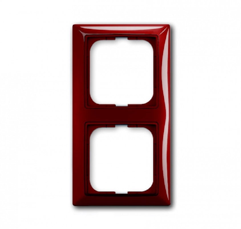 93829022 Рамка для розеток и выключателей 2 поста цвет foyer красный Basic 55 STLM-0581347 ABB