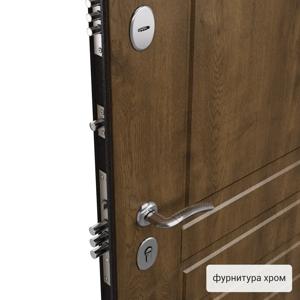 Дверь входная металлическая Страйд, 860 мм, правая, цвет летиция орех РР 83404180 STLM-2019606 TOREX  - Вид №2