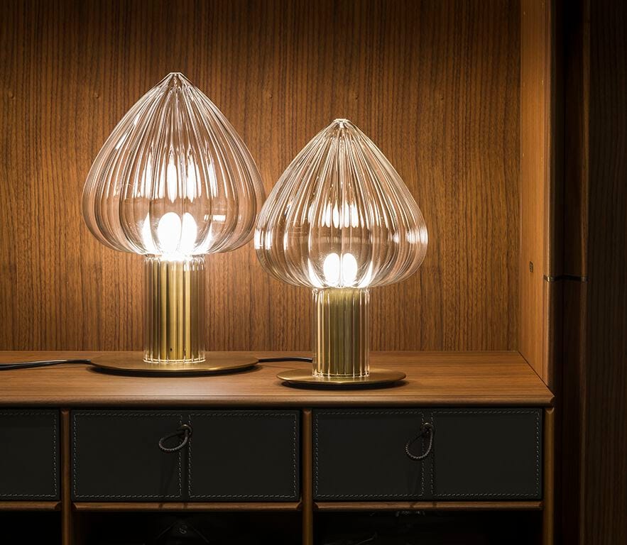 Настольная лампа из ребристого стекла Album ARCH-00117234 - Вид №2