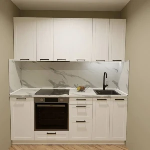 Кухонный гарнитур 200x60 см Ньюпорт ВШВ цвет белый