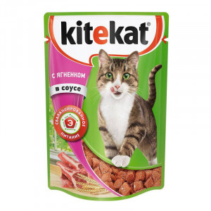 ПР0051327 Корм для кошек ягненок в соусе пауч. 85г Kitekat
