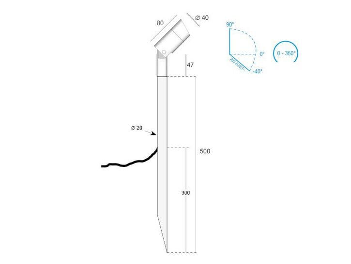 Анодированный алюминиевый напольный светодиодный прожектор BEL-LIGHTING Lena ARCH-00036477 - Вид №2