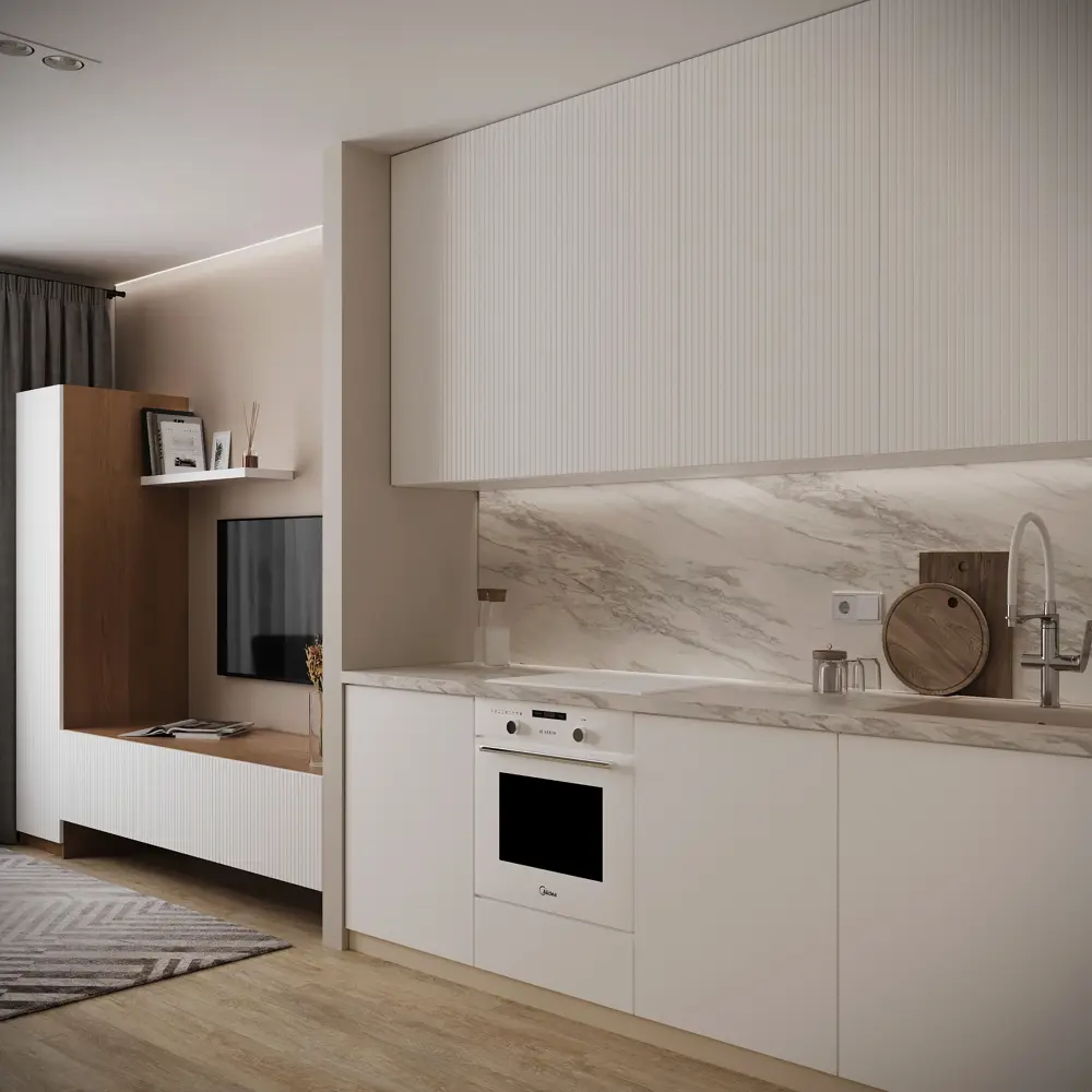 Фальшпанель Konsensa Висла для кухонного шкафа 37×102.4 см белый МДФ 89385098 STLM-1577561 - Вид №7