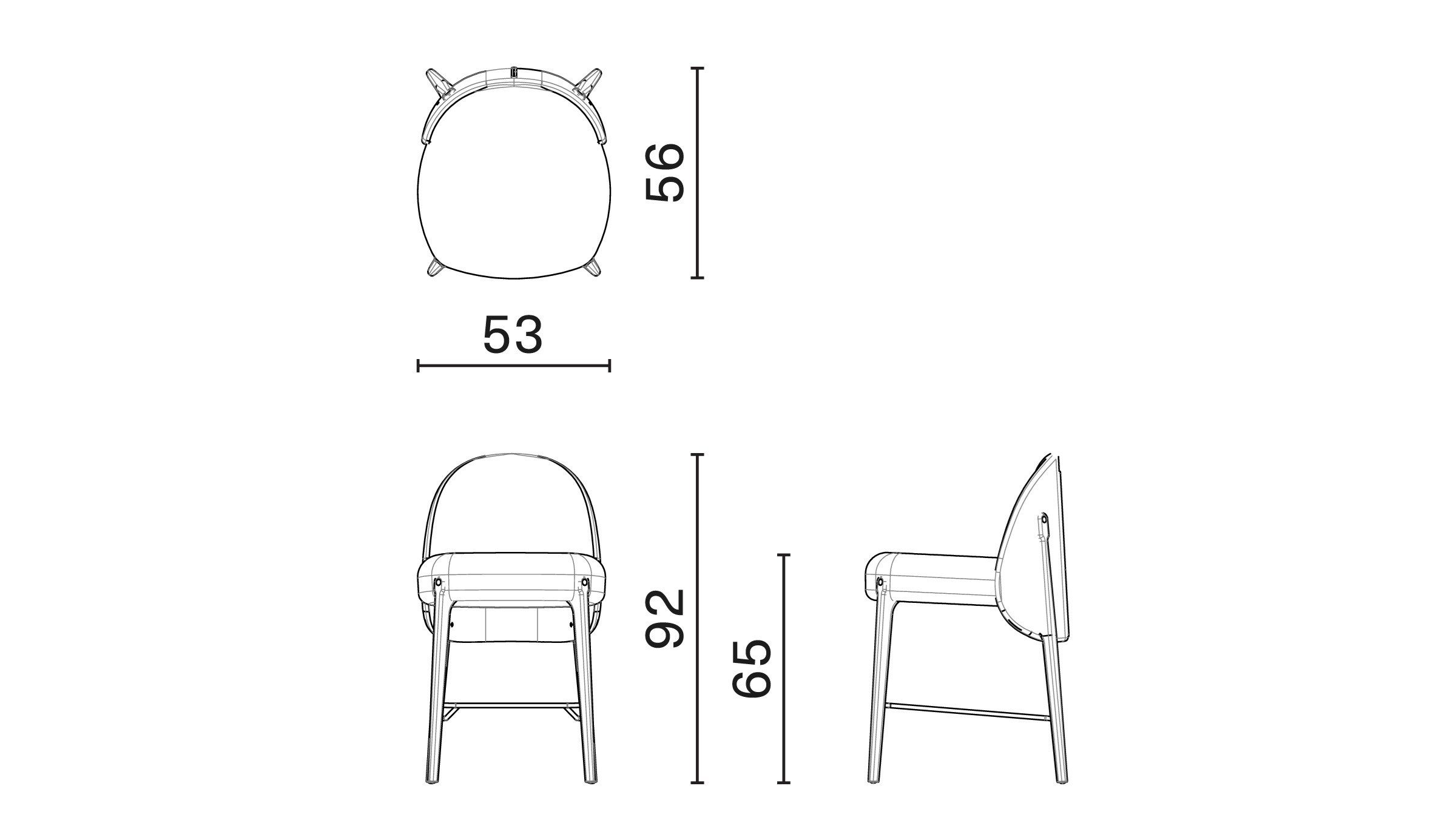Высокий стул с подставкой для ног District Eight Ames ARCH-00144250 - Вид №9