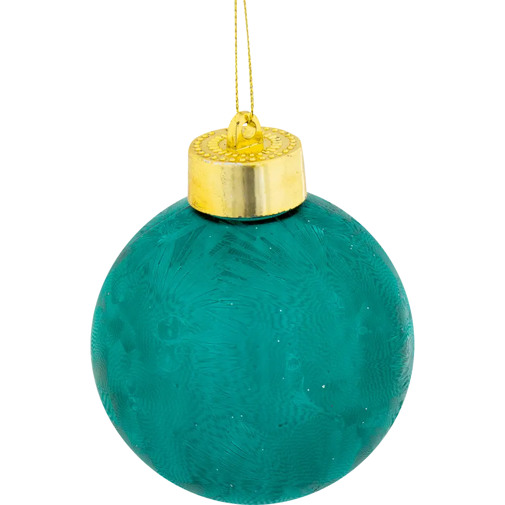 Шар ёлочный, 7.8 см, пластик, цвет зелёный Santreyd STLM-2026917