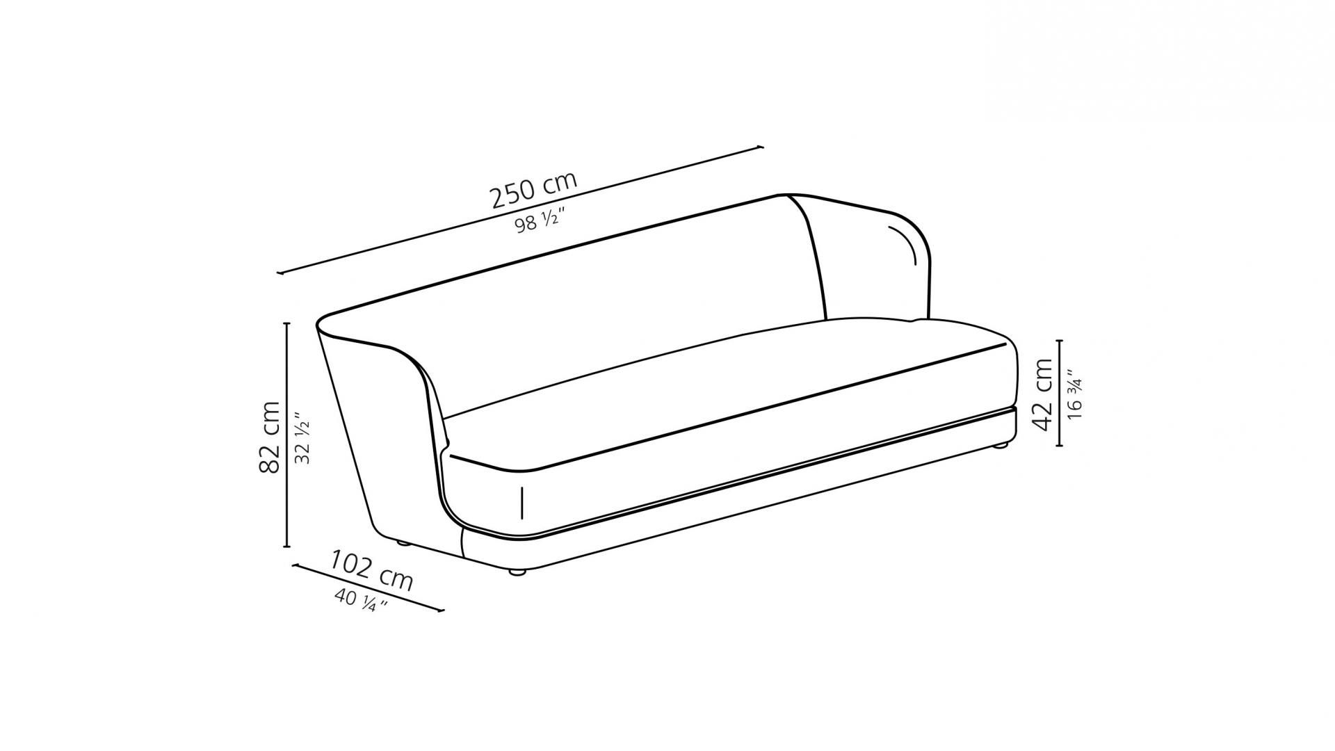 3-местный тканевый диван Casamilano Royale ARCH-00044315 - Вид №6