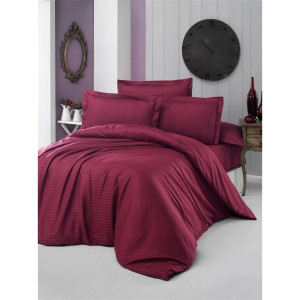 Комплект постельного белья ST7490, евро, хлопок, цвет красный NAPOLYON