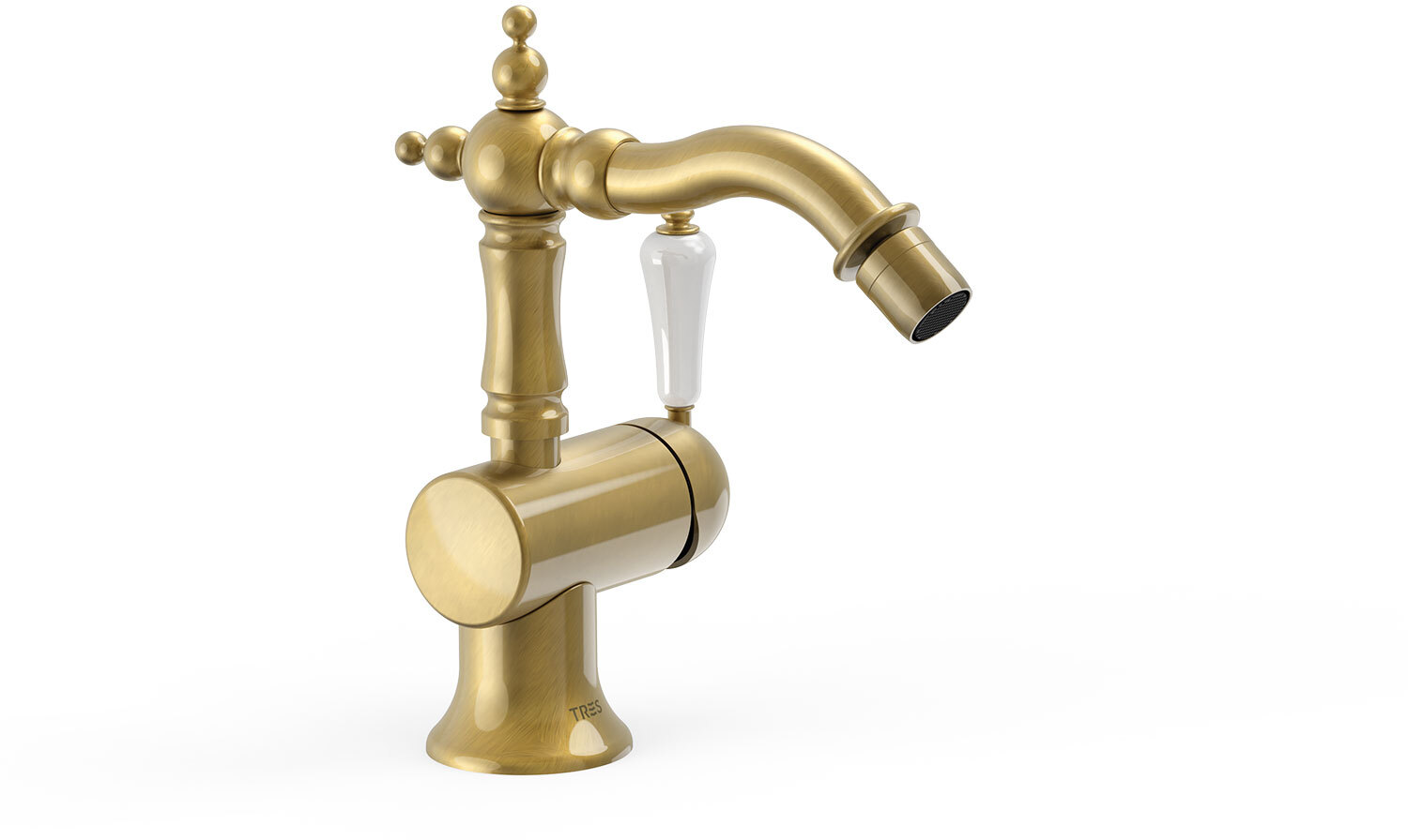 Смеситель для биде TRES CLASIC с одной ручкой и боковым рычагом-24222001LV TRES