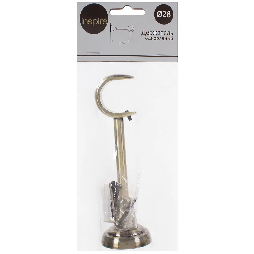 Держатель однорядный открытый 13.5 см цвет золото антик INSPIRE STLM-2002436 - Вид №4