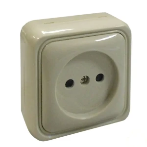 Розетка LK Standard, без заземления, цвет бежевый