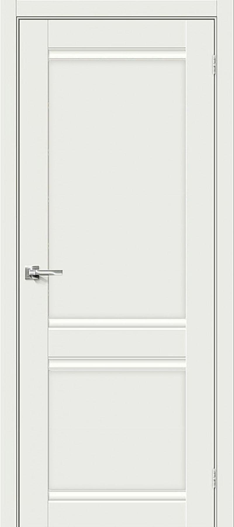 90910801 Межкомнатная дверь Парма 1211 глухая без замка и петель в комплекте 200x80см белый STLM-0420330 UBERTURE