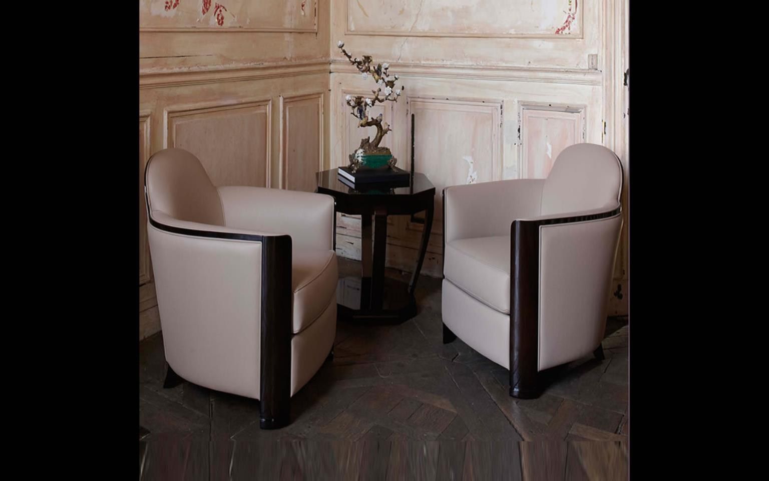 Кожаное кресло с подлокотниками HUGUES CHEVALIER Iconic ARCH-00050765 - Вид №3