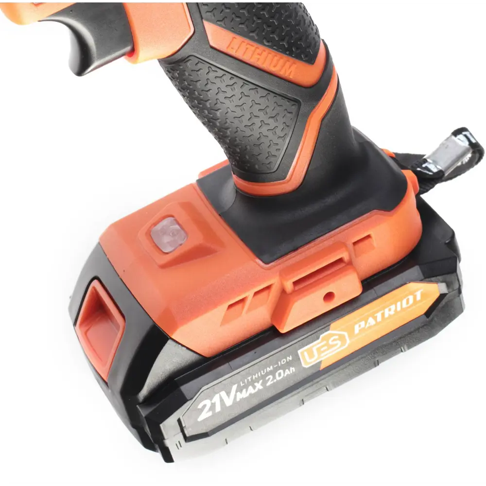 Дрель-шуруповерт аккумуляторная Patriot 189UES, 18 В Li-ion 2x2 Ач STLM-2059668 - Вид №7