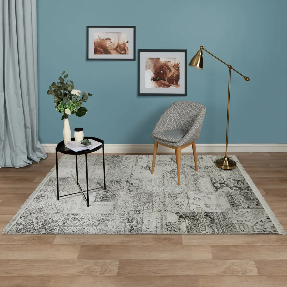 Ковер вискоза Isphahan 84475 160x230 см цвет серый антик DEVOS-CABY STLM-2150429 - Вид №5