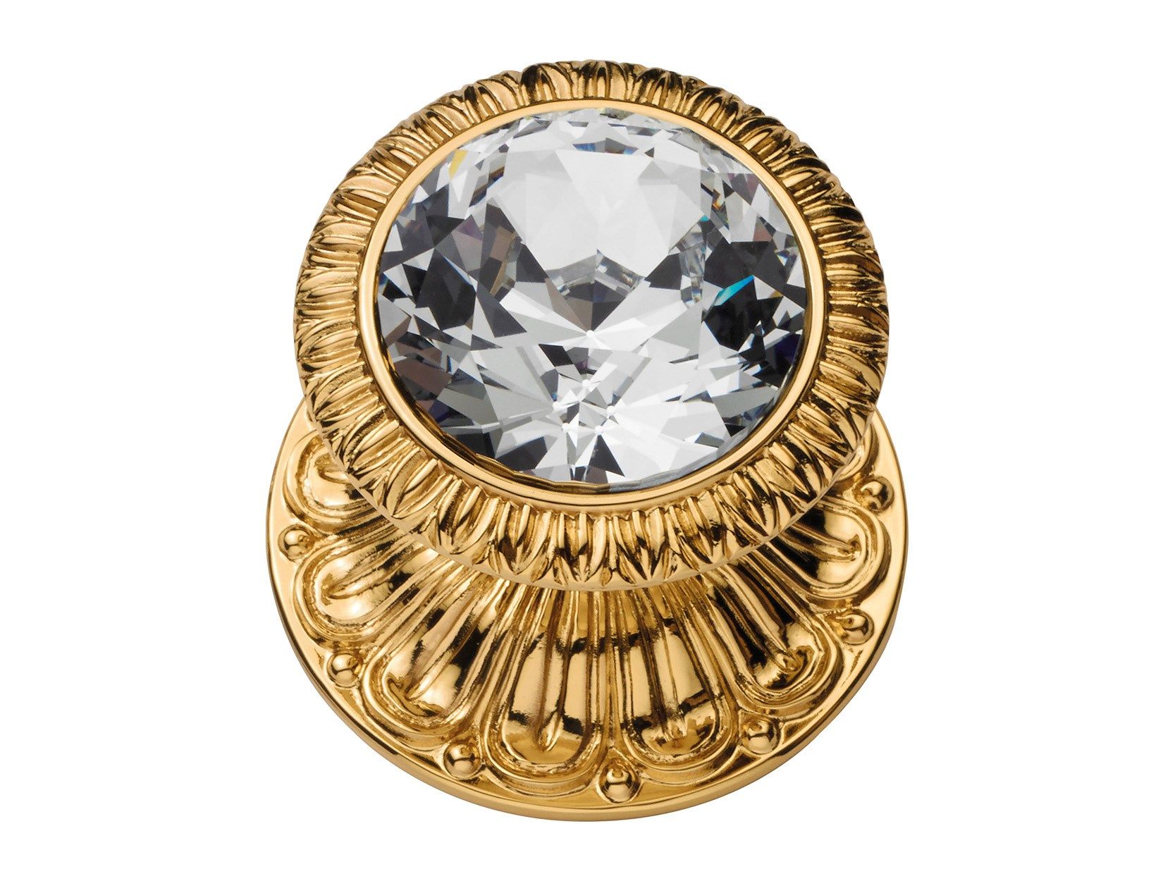 Латунная дверная ручка в классическом стиле с кристаллами Swarovski® LINEA CALI' Nympha Crystal ARCH-00004714