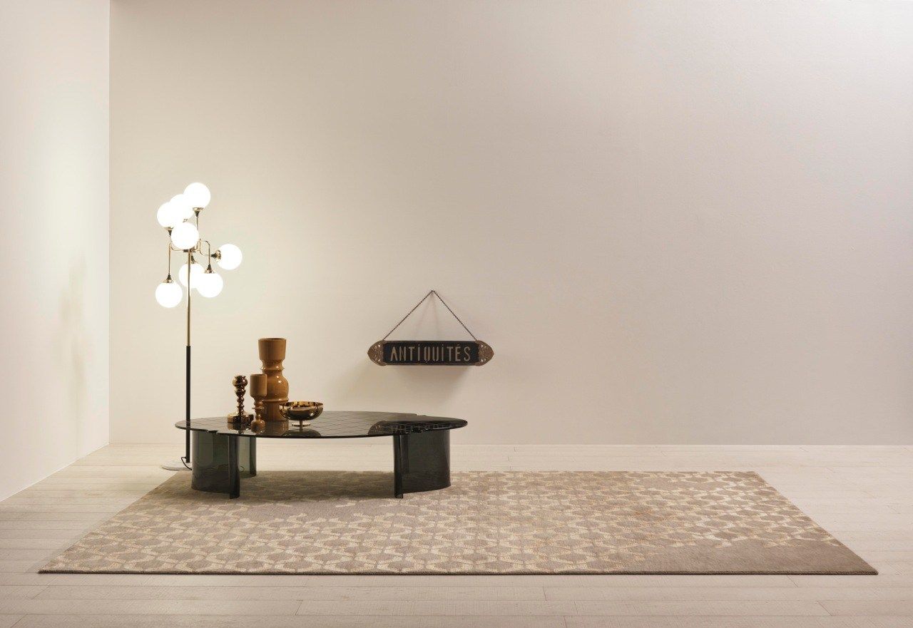 Прямоугольный ковер ручной работы из бамбукового волокна Sirecom Tappeti ARCH-00103888 - Вид №1