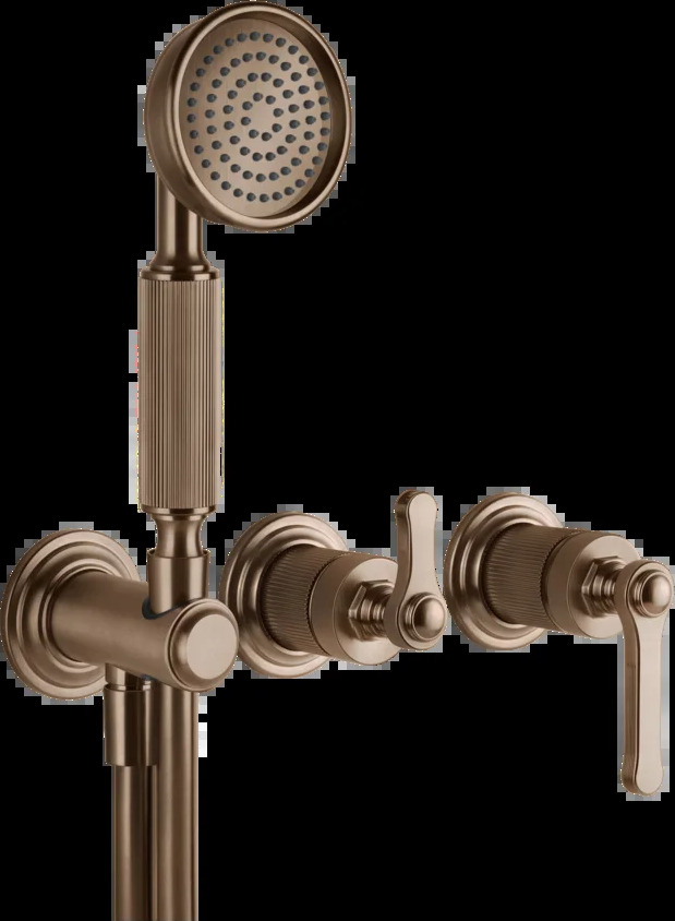 Смеситель для душа 65036 708 Gessi Venti20 МЕДНЫЙ МАТОВЫЙ PVD