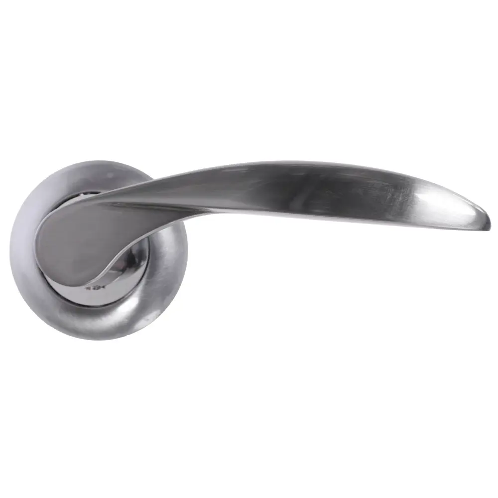 Ручка дверная на розетке Palladium «Marta» SC, ЦАМ, цвет матовый хром STLM-2020569