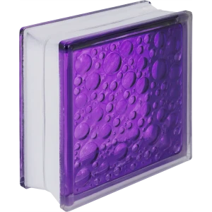 Стеклоблок Богема Савона цвет ярко-аметистовый