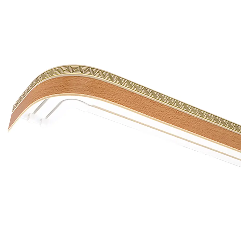 Карниз двухрядный с багетной планкой Греция 300 см ясный дуб DOMLEGRAND STLM-2020205