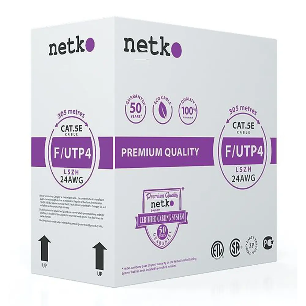 Кабель FTP 5E LSZH 4x2x0.51 мм² 305 м NETKO STLM-2026497 - Вид №3