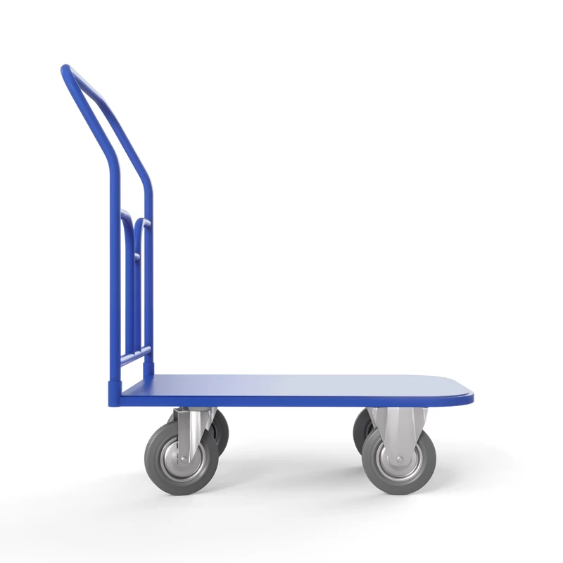 Тележка платформенная ТПТ (г/п 300 кг, 900x600 мм, колеса серая резина 125 мм) Верстакофф 65-88752 - Вид №1