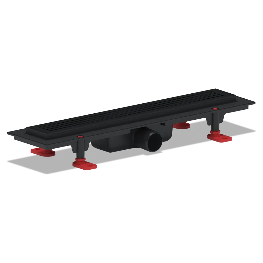 Трап для душа Equation комбинированный затвор 450x62 мм пластик цвет черный STLM-2020343