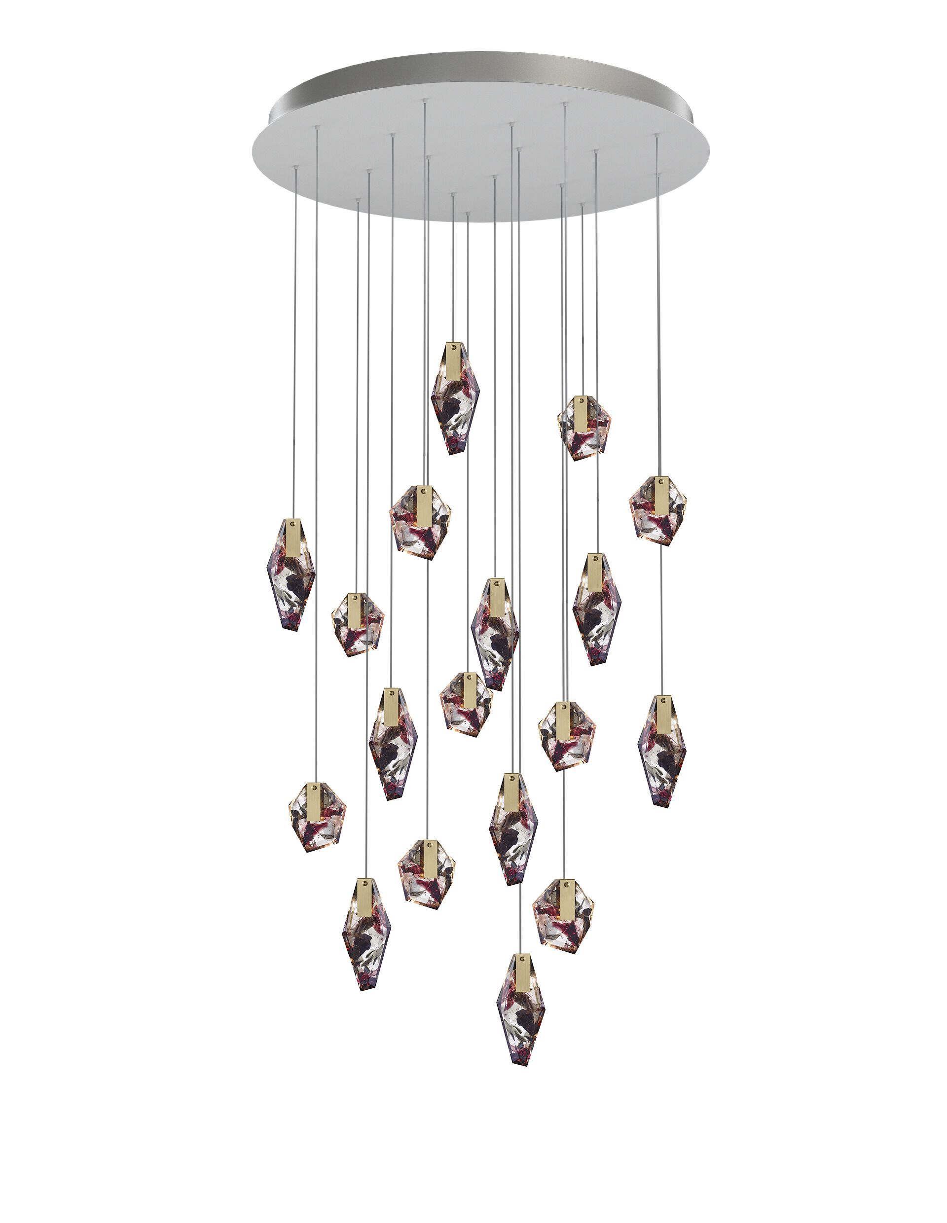 Стеклянная светодиодная люстра bomma Фрагменты ARCH-00002761 - Вид №7