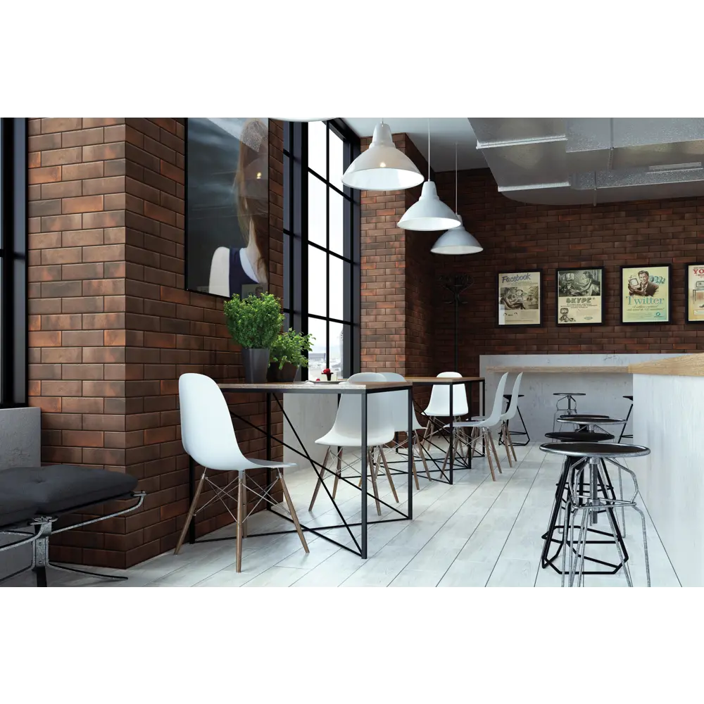 Плитка клинкерная Cerrad Retro brick темно-коричневый 0.6 м² STLM-2117300 - Вид №2