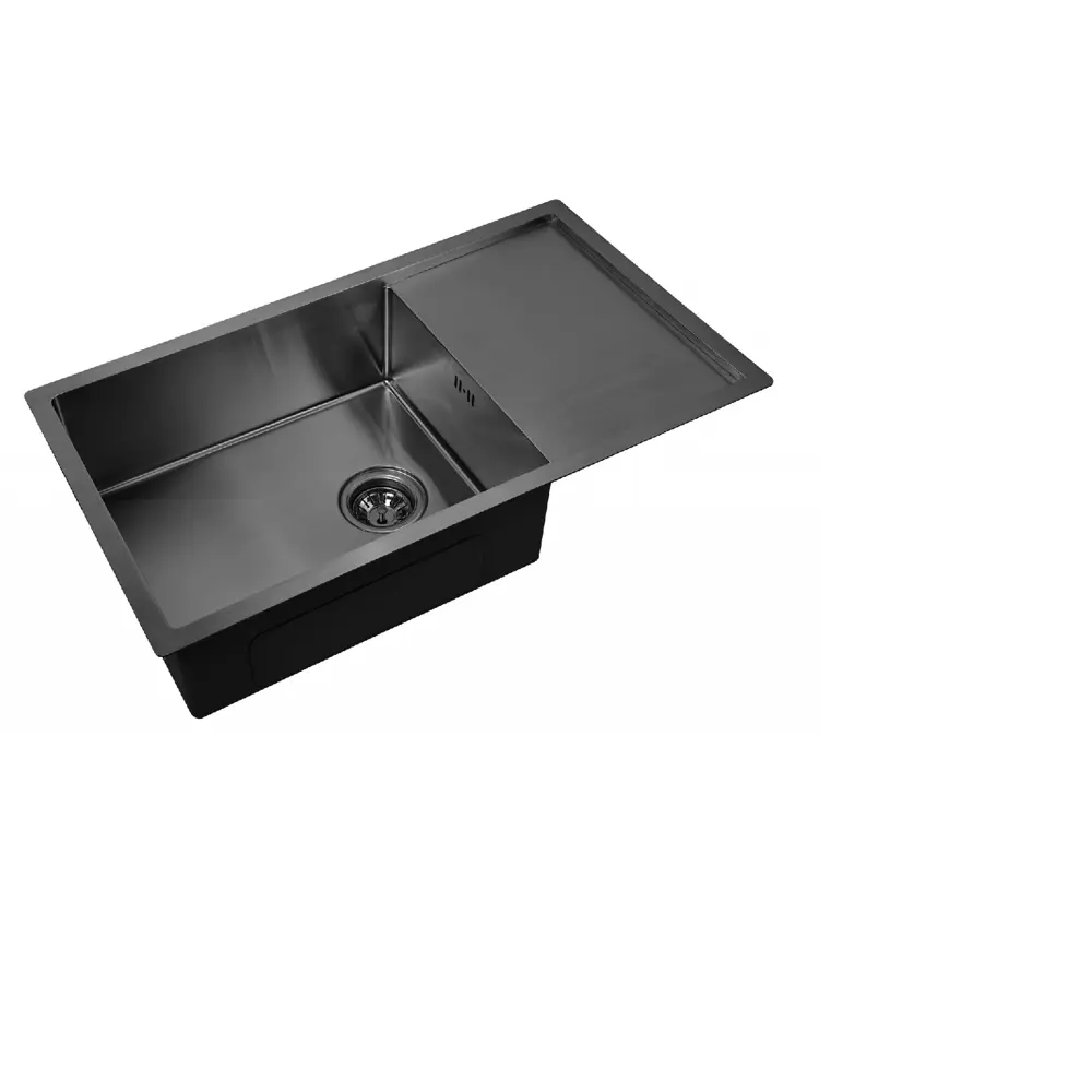 Мойка Steel Hammer Sink PVD 7844 GRAFIT 78x44x20см прямоугольник нержавеющая сталь цвет графит