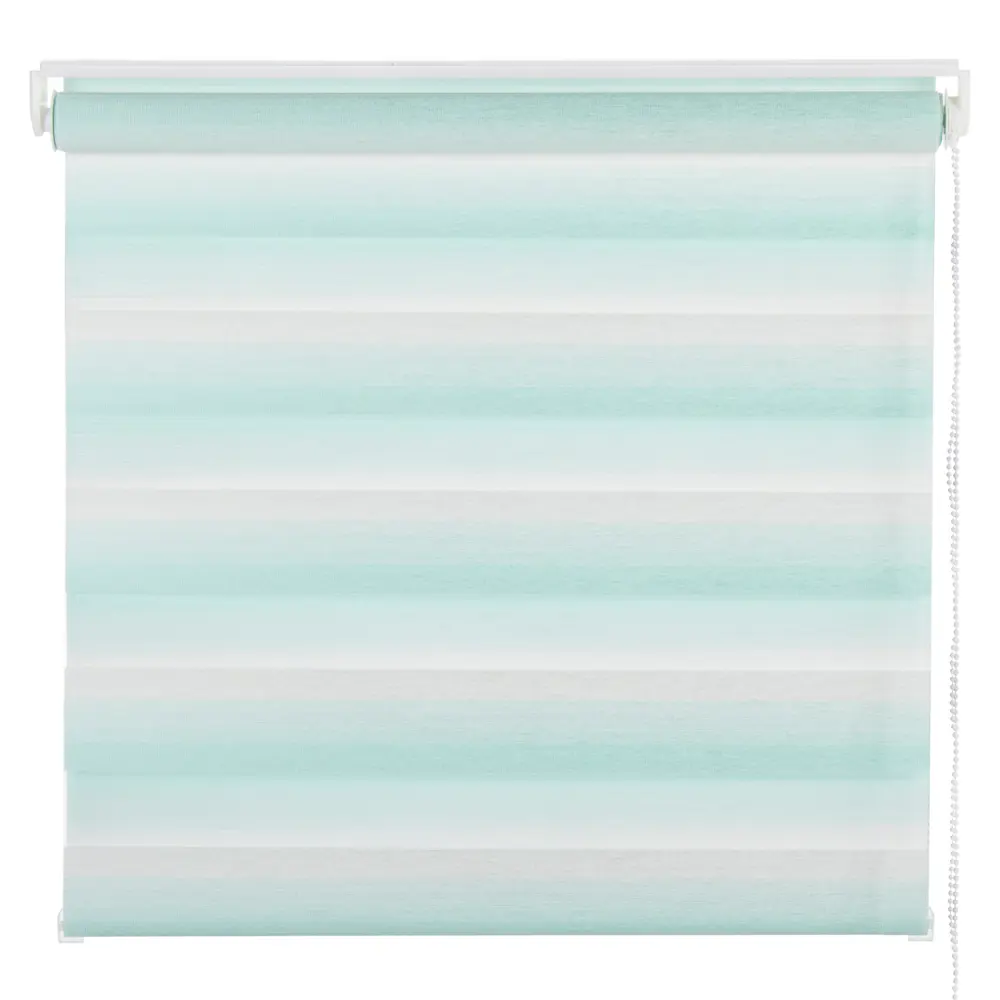 Штора рулонная день-ночь 100х160 см, цвет бирюзовый GARDENA STLM-2003970 - Вид №1