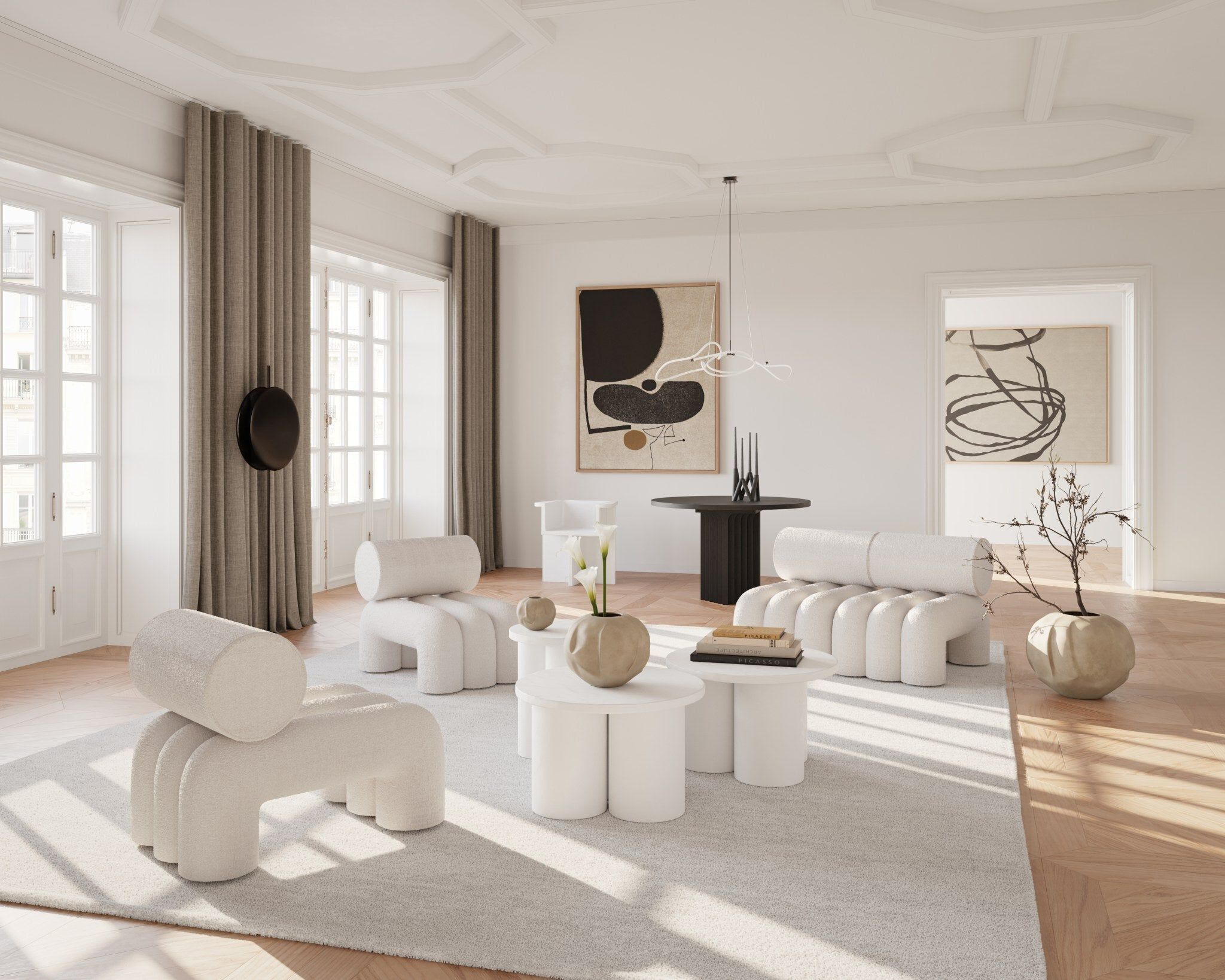 Круглый стол из фиброцемента 101 Copenhagen Arc ARCH-00039411 - Вид №3