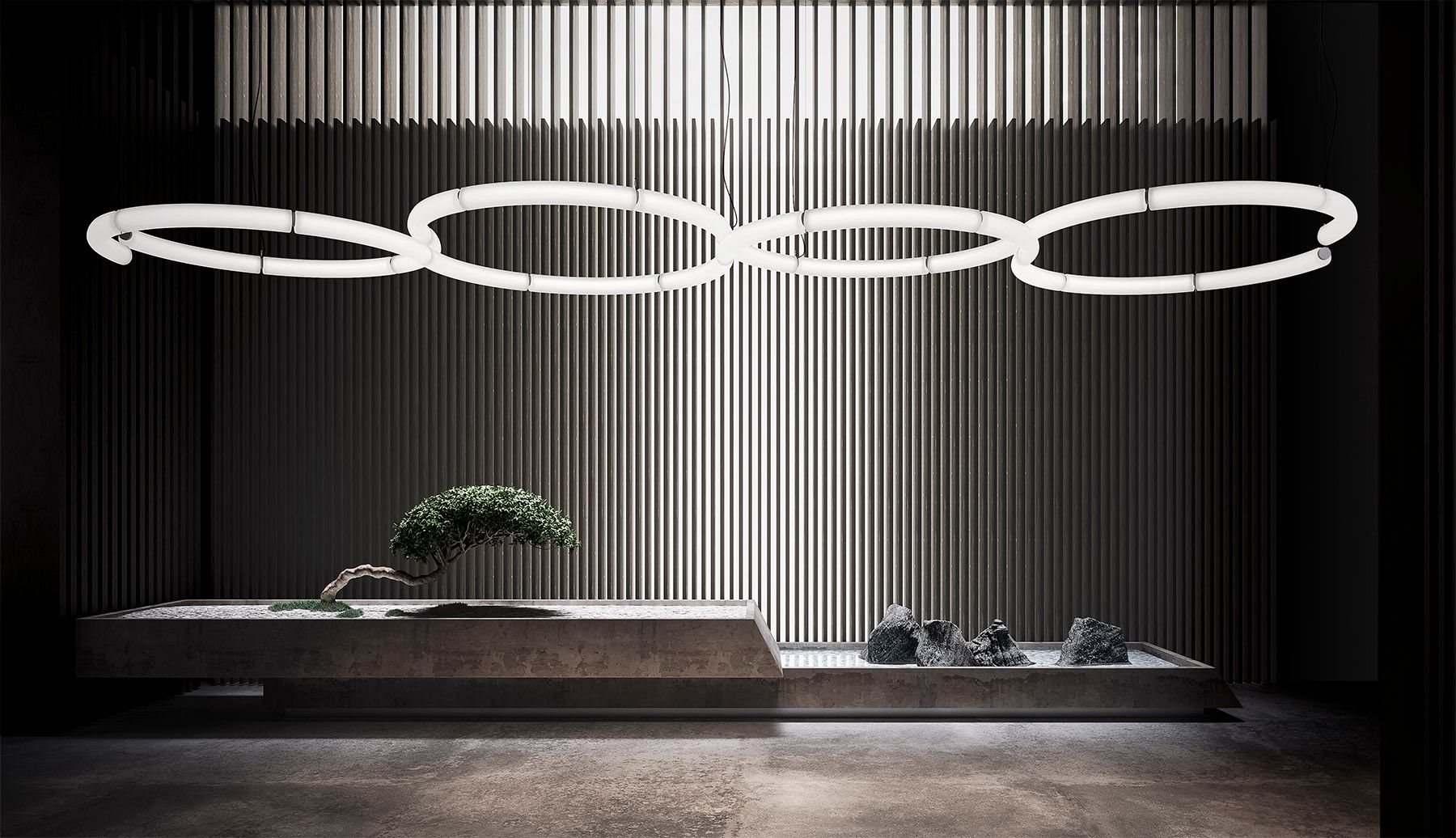 Светодиодный подвесной светильник из полиэтилена Martinelli Luce ARCH-00009448