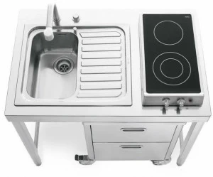 ALPES-INOX Кухонный гарнитур для мытья и готовки из нержавеющей стали Liberi in cucina