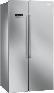 SBS63XDF Холодильник / отдельностоящий холодильник side-by-side,нержавеющая сталь, обработка против отпечатков пальцев. no-frost SMEG