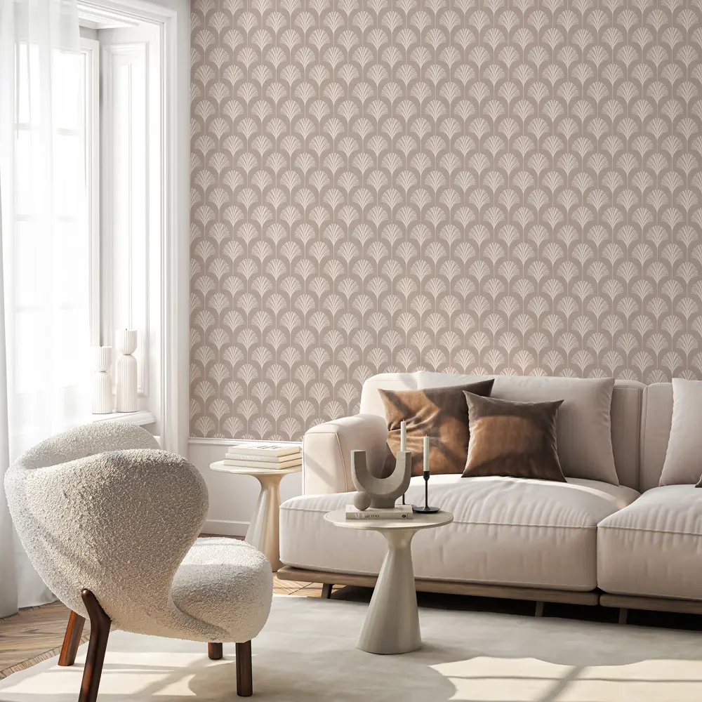 Обои флизелиновые Аспект Ру Амалия темно-бежевые 1.06 м 78026-28 STLM-2093458 - Вид №4