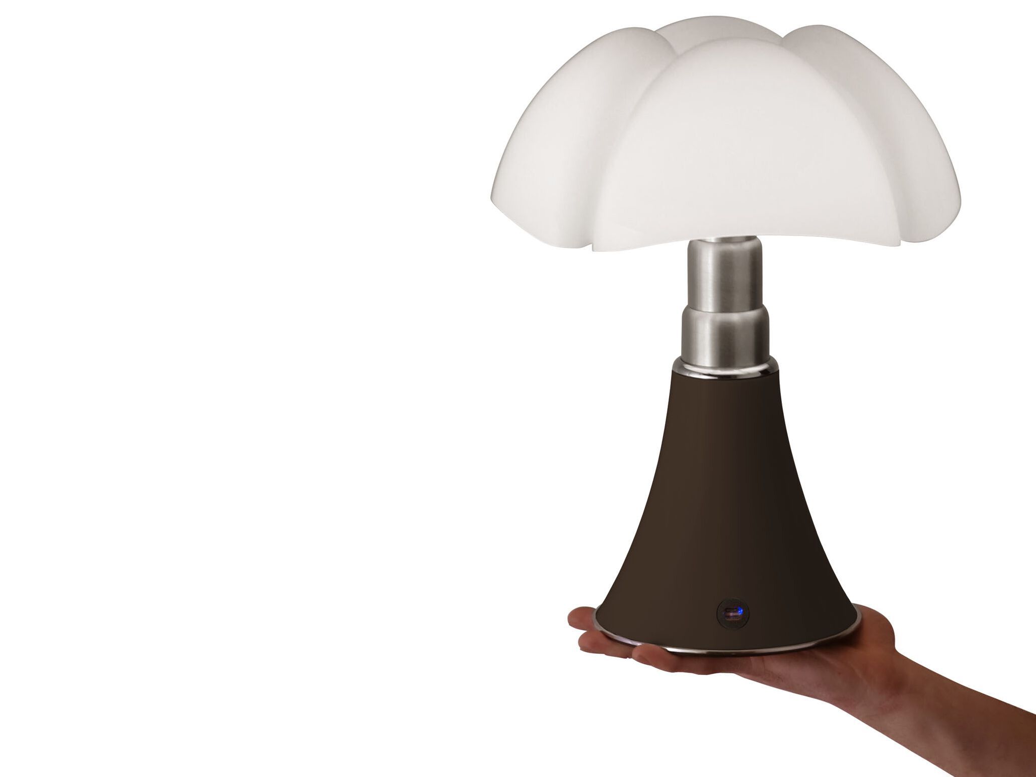 Беспроводная стальная и метакрилатная настольная лампа Martinelli Luce Летучая мышь ARCH-00136548 - Вид №3