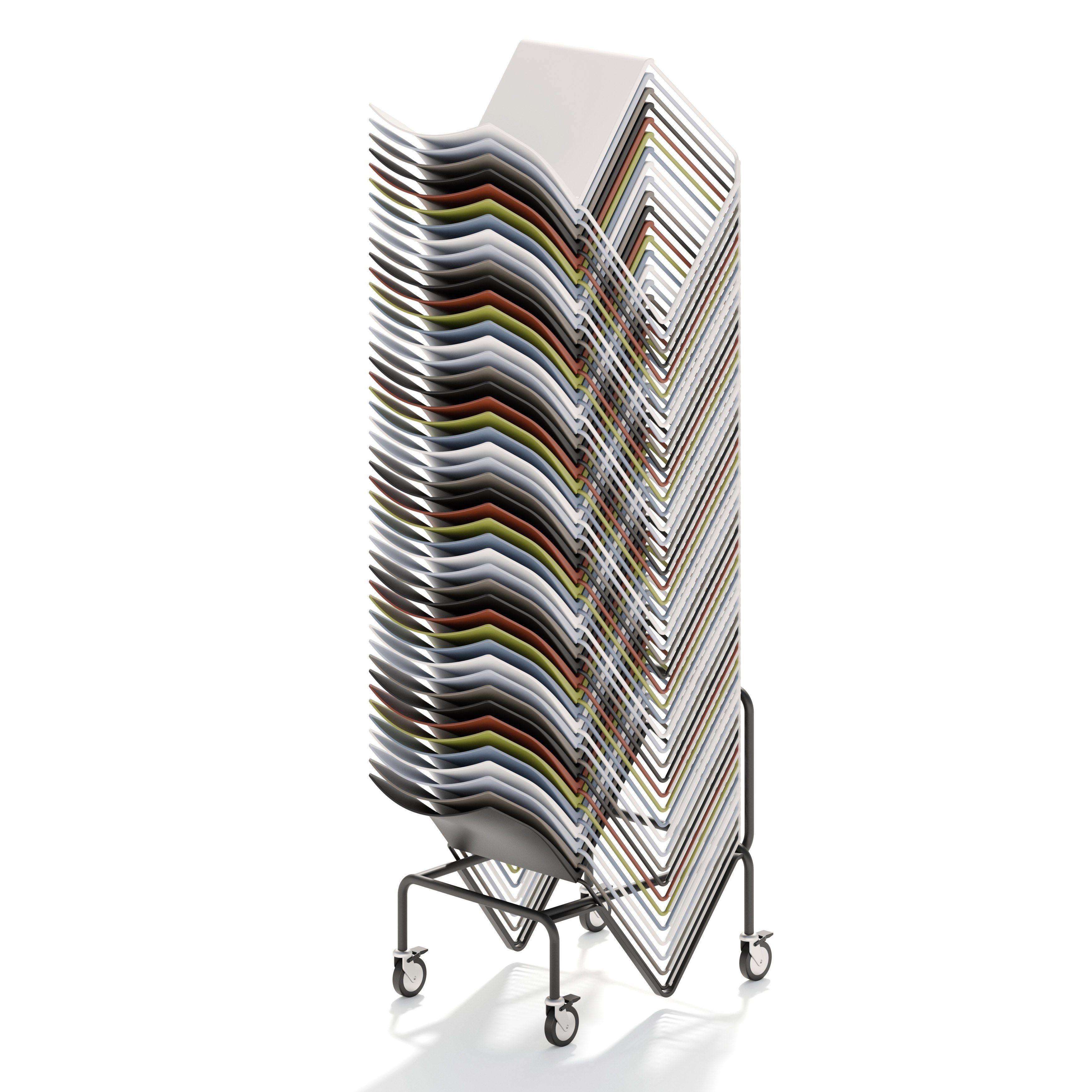 Штабелируемый стул из инженерного пластика с мягким сиденьем GABER Artesia ARCH-00086506 - Вид №2