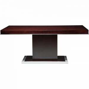 Обеденный стол деревянный прямоугольный на металлическом основании 182 см Vanity KARE VANITY 323062 Коричневый